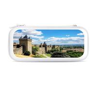 Carcassonne France Castle Protective Carrying Case for Switch Travel Cases Cover with Game Card Bag