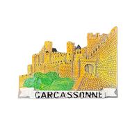 Carcassonne France Fridge Magnet Travel Souvenir Resin Medieval Castle Fortress Wall Style Home Decoration Classic Landmark Craft