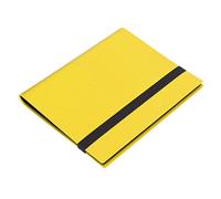 Card 20 Pages 9 Pocket Large Capacity Colored Cover Trading Card Album Folder for Game Card Storage Collection Storage Album (Yellow 20 Pages)