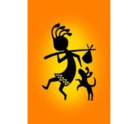 Card a day tarot journal - Kokopelli silhouette cover: Tarot reading notebook with 180 pages for prompts, meanings, and reflections - the perfect companion for your tarot learning journey.