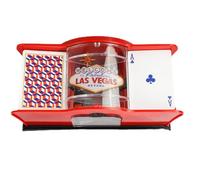 Card - ABS 23x11x11cm | Poker Card Shuffling Machine | Hand Shuffling Machine For 2 Decks For Blackjack Texas Holdem Poker Home Č Games Ć Šhuffling Machīne