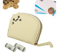 Card Bag - Portable Card Case - PU Leather Zipper Wallet Change | Small Zipper Cases, Cartoon Cat Wallet for Girls and Women AC, As Picture, riferimento alla descrizione, Please refer to