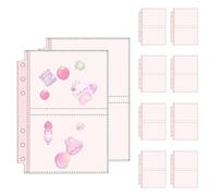 Card Binder, 10 Transparent Sheets A5 A6 Folder | Photo Album Display Binder for Cards - For Photos, Banknotes, Adults, Collections, Office, School, Collection