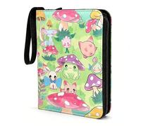 Card Binder 4 Pocket, 440 Pockets Trading Card Binder, PU Cards Collection Folder Holder Book with Zipper, Toploader Binders for Football-card, TCG, MTG