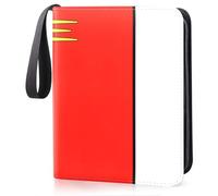 Card Binder, 4 Pocket Card Holder Album, PU Waterproof Card Folder with Zipper, 60 Pages 480 Cards