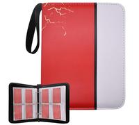 Card Binder, 400 Pockets Trading Card Binder with Waterproof PU Leather Cover, Portable TCG/Football/Sports Card Holder Organizer