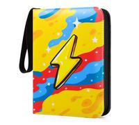 Card Binder 440 Pockets, 4-Pocket Trading Card Holder Collection Album with 55 Sleeves Yellow