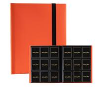 Card Binder 9 Pocket Storage 360 Card Binder,Trading Card Binder Senior and Sturdy Side-Loading Album,Intended For YuGiOh,MTG, TCG,Game Cards & Baseball Card Binde,（Orange）
