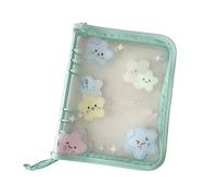 Card Binder | A5 Transparent Waterproof Pockets with 20 Replaceable Pages of 4 Clear Compartments Waterproof for Photographs | For Adults,