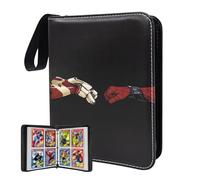 Card Binder for Cards,4 Pocket with 50 Sleeves up to 400 Cards,Waterproof Avengers Card Storage Bag for Boys,Games Cards Display Case
