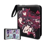 Card Binder for Cards,4 Pocket with 50 Sleeves up to 400 Cards,Waterproof Card Storage Bag with Removable Sleeves for Games and TCG Cards