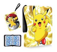 Card Binder for Pokemon, 4 Pocket Trading Card Binder 400 Pockets 50 Page Card Holder Album