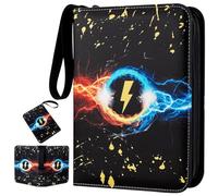 Card Binder for Pokemon, Card Holder 4 Pocket, Waterproof Trading Card Binder with 440 Pockets, PU Leather Card Folder Book