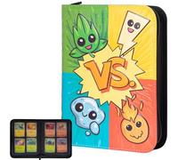 Card Binder for Pokemon, PU Leather 4 Pocket Trading Card Binder, 60 Pages 480 Pocket