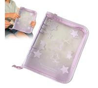 Card Binder | Waterproof Transparent Pockets A5, Waterproof Folder with 20 Replaceable Pages with 4 Compartments - for Adults Students Anime Fans Family Friends