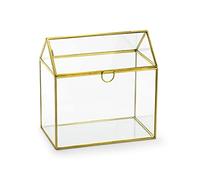 Card Box Wedding Glass Congratulations Cards Gold
