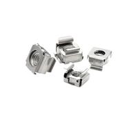 Card Cage Nut 100/200pcs M4 M5 M6 M8 Stainless Steel Quartet Floating Nuts Square Snap-In(200pcs M5)