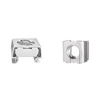 Card Cage Nut M4 M5 M6 M8 M10 Stainless steel Square Elastic Rack Mount Server Cabinet Shelf Clip Floating Cage Nut(M5 10pcs)