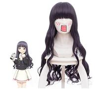Card Captor Sakura CLEAR CARD Daidouji Tomoyo 70cm Long Curly Wavy Cosplay Wig for Women Anime Costume Party Purple