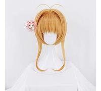 Card Captor Sakura CLEAR CARD Kinomoto Sakura Blonde Cosplay Wig Party Wigs One Size