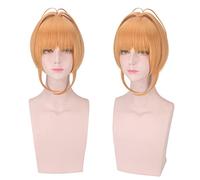 Card Captor Sakura CLEAR CARD KINOMOTO SAKURA Cosplay Wig Halloween Synthetic Hair Styled Anime Wigs + Wig Cap