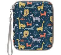 Card Case for Yoto Cards, 80 Pocket Capacity Portable Card Holder with Zipper, Card Binder Storage Box for 2.5 * 3.5 inch Player & Mini Audiobook Cards (Animal)