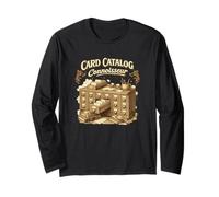 Card Catalog Connoisseur Vintage Library Librarian Long Sleeve T-Shirt