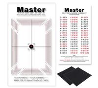 Card Centering Grading Tool for PSA, Graded Card Submissions Card Center Tool Kit with Trading Cards Measuring Tools,Thickness Measuring and Cleaning Cloth