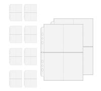 Card Collection Binder,A5 A6 Waterproof 10 Sheets - Photo Organizer Baseball Card Binder - Photo Ticket Adult Collector Office School Collection Organization