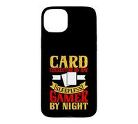 Card Collector by Day Sleepless Gamer by Night Trading Card Case for iPhone 15 Plus