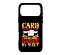 Card Collector by Day Sleepless Gamer by Night Trading Card Case for iPhone 17 Pro Max