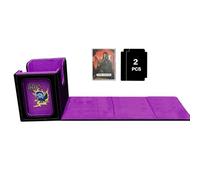 Card Deck Case - 100+ Collectible Playing Card Box - Large Capacity Holder for Bedroom Living Room Family Game Nights Collection Display Birthday Parties Trade Shows