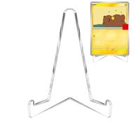 Card Display Easel,Triangular Stand for Collectible Cards | Collections Storage Stable Inclined Organizer for Desktop Shelf Study Room Living Room Dorm Nights
