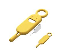 Card Ejector Pen Case - Portable SSIM Tool Holder Case | 2-in-1 Silicone Case with Stainless Steel Drawer Opener for Smartphone, Tablet, Storage Access, Anti-Lost