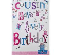 Card Essentials Happy Birthday - Cousin Have a Lovely Fun Colourful For Her Female Girl Woman