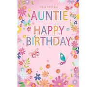 Card Essentials To A Special Auntie On Your Birthday Card, 19cm x 13.5cm
