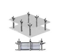 Card Flatener Press - Clear Acrylic Repair Tool, Portable Card Flatten Device | Playing Card Protector, Game Card Holder, Collectible Deck Accessories, Board Game Storage Organizer for Trading Cards