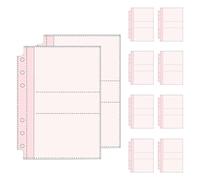 Card Folder, 10 Sheets A5 A6 Transparent Storage Sleeves, Photo Book Card Display Folder for Children, Adults, Collectors, Photo Envelopes, Photo Cards, Tickets, Home, Office and School