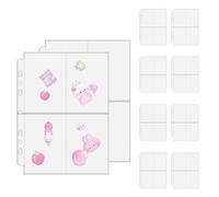 Card Folder, 10 Sheets with Protection for A5 and A6 Formats, Photo Book Cards Display Folder, for Photos Tickets Adult Collectors Office School Collection and Organisation