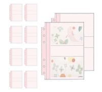 Card Folder, 10 Sheets with Protection for A5 and A6 Formats, Trading Cards, Scrapbooks for Trading Cards, for Children, Adults, Collectors, Photo Envelopes, Photo Cards, Tickets, Home, Office and