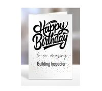 Card for Building Inspector, Happy Birthday Gifts for Men or Women, Him, Her, Presents for Christmas, Appreciation, To an amazing, A5-167a_32