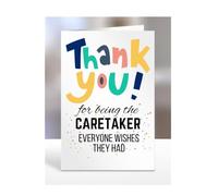 Card for Caretaker, Birthday Gifts for Men or Women, Him, Her, Presents for Christmas, Thank You for Being The Caretaker everyone wishes they had, Appreciation, A5-90_38