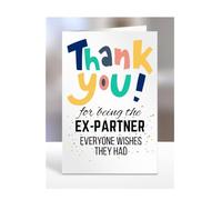 Card for Ex-Partner, Birthday Gifts for Men or Women, Him, Her, Presents for Christmas, Thank You for Being The Ex-Partner everyone wishes they had, Appreciation, A5-90_75