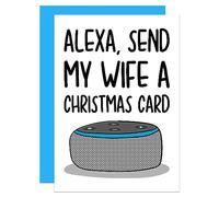 Card for Wife, Alexa Christmas Card, Card for Her, Nerd Gift, Funny Christmas Card, From Husband, From Partner
