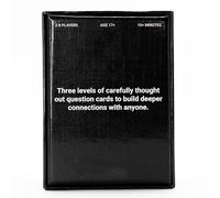 Card Game - 99 Deep Conversation Questions - Build Meaningful Connection - for Friends, Couples, Family, 1-1 Or in Groups, Anyone | Ages 17+ | Game Night & Gatherings