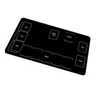 Card Game - Durable Rubber Base, Style Table Mat, 60 x 35 cm, Murder-proof Surface with Portable Handle Design, for Poker Evenings, Home Entertainment, Travel, Events, Parties