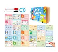 Card Game for Pen Control Training | Erasable Writing Exercises - Graphic Activity Book for Boys Age 2-6