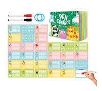 Card Game for Pen Control Training - Interactive Writing Exercise Notebook, Writing Training Cards for Pen Mastery | for Boys Age 2-6 Years