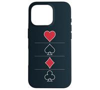 Card Game Four Suits Case for iPhone 16 Pro