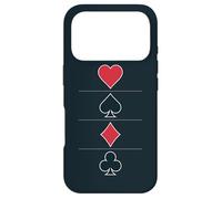 Card Game Four Suits Case for iPhone 17 Pro